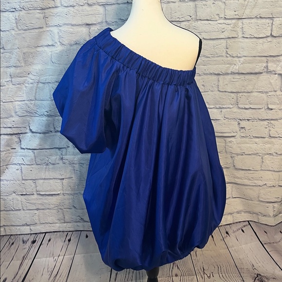 Anthro Sunday in Brooklyn Mini Dress One Shoulder Bubble Hem NWT Size Small - Picture 6 of 11